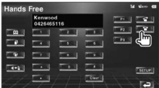 KENWOOD KOSV1000 - Au moment de composer le numero - 7