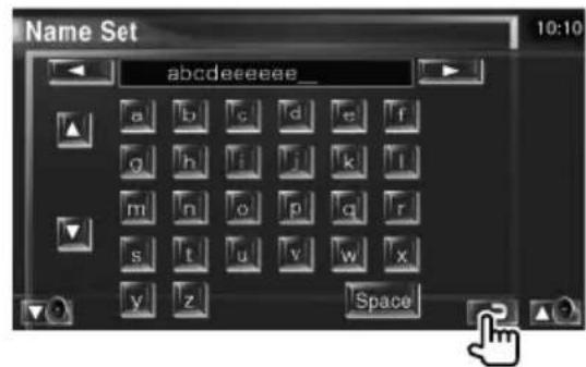 KENWOOD KOSV1000 - Terminate la procédure d'attribution du nom - 1