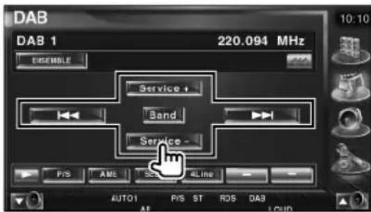 KENWOOD KOSV1000 - Sélectionnez un service que vous souhaitez stocker en mémoire - 1