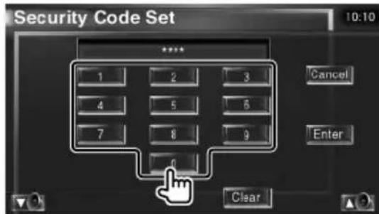 KENWOOD KOSV1000 - Introduisez un code de sécurité - 1