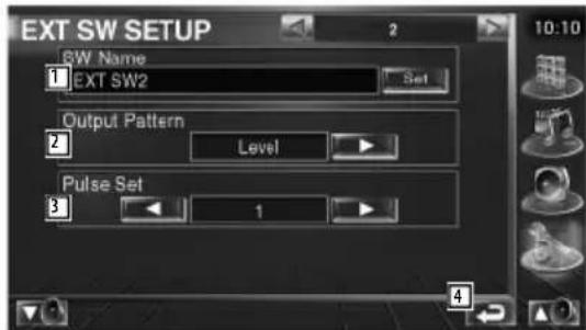 KENWOOD KOSV1000 - Effectuez la configuration EXT SW - 5