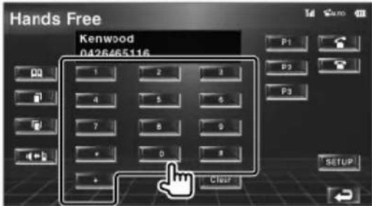 KENWOOD KOSV1000 - Au moment de composer le numero - 2