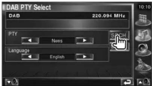 KENWOOD KOSV1000 - Recherche des services du type de programme sélectionné - 1