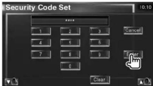 KENWOOD KOSV1000 - Enregistrez votre code de sécurité - 1