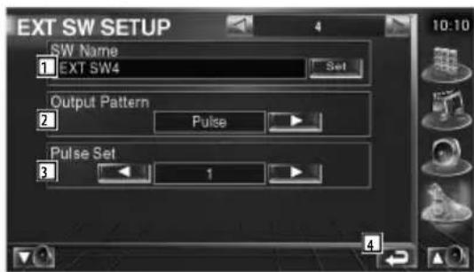 KENWOOD KOSV1000 - Effectuez la configuration EXT SW - 9