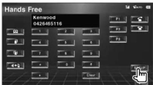 KENWOOD KOSV1000 - Selection d'un téléphone mains-libres - 1