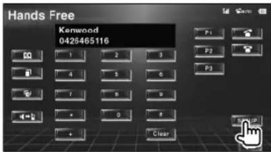 KENWOOD KOSV1000 - Configuration du téléphone mains-libres - 1