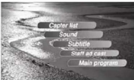 CLARION VX409 - Affichage du menu DVD - 1