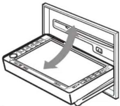 CLARION VX409 - Ouverture et fermetre du panneau de commande - 1