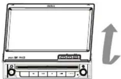 CLARION VX409 - Ajuste del ángulo del panel de operaciones - 2