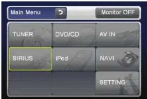 CLARION VX409 - Sélection du mode radio satellite - 1