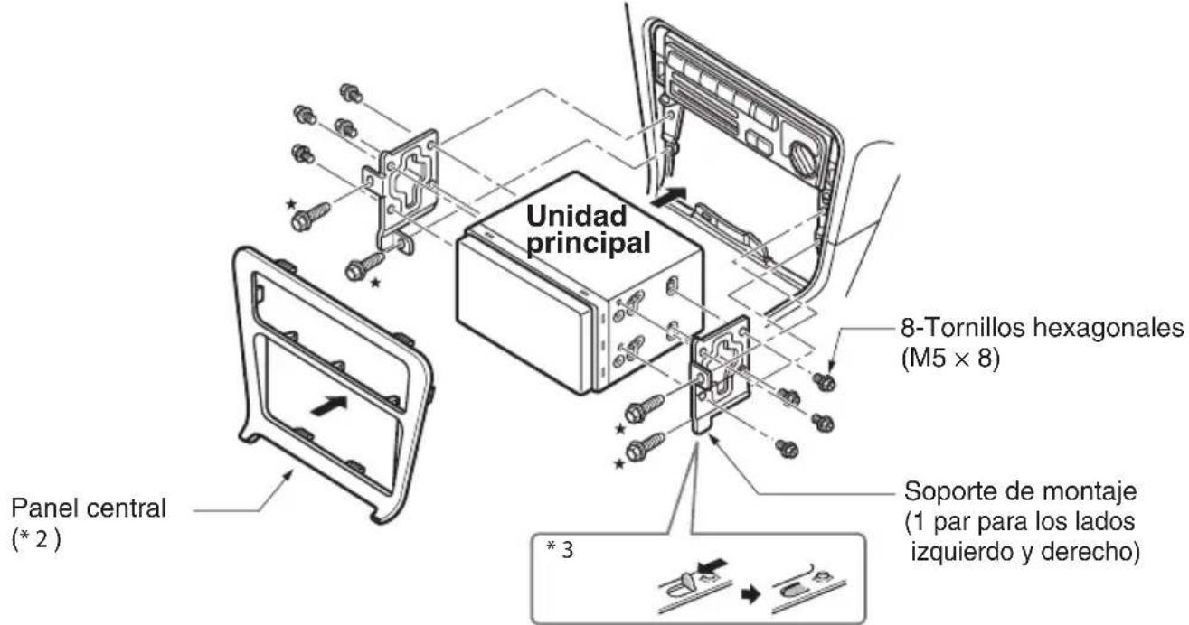 CLARION VX409 - Instalación de la unidad principal en un vehístico TOYOTA - 1