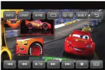 CLARION VX409 - Mostrar la pantalla del modo DVD PLAYER (REPRODUCTOR DE DVD) - 1