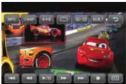 CLARION VX409 - Showing the DVD PLAYER mode screen - 1