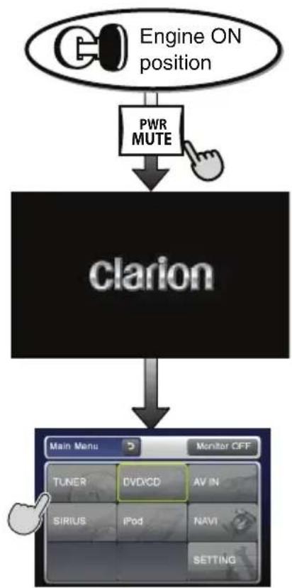 CLARION VX409 - []（M）Button - 2
