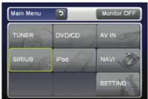 CLARION VX409 - Selecting a Satellite Radio mode - 1