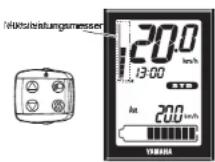 YAMAHA PW45 - ○ Akkuladestandsanzeige - 1