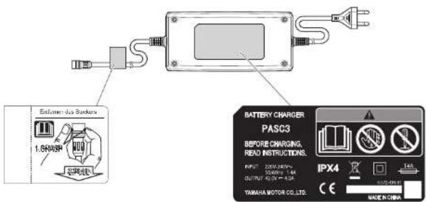 YAMAHA PW45 - POSITION DER WARN- UND SPEZIFIKATIONSSCHILDER - 2