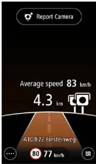 TOMTOM Speed Cameras app for Android - À propos des zones de radars de tronçon - 1