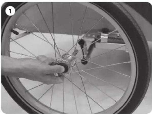 THULE Chariot Corsaire 2 - DÉSINSTALLATION DES ROUES - 1