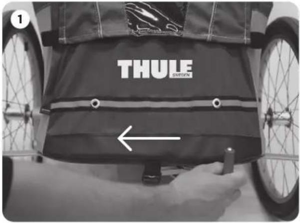 THULE Chariot Corsaire 2 - UTILISATION DU FREIN DE STATIONNEMENT - 1