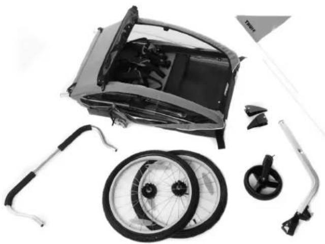 THULE Coaster Bicycle Trailer - HINWEIS - 1