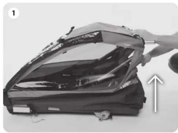 THULE Coaster Bicycle Trailer - DEPLIER LE TRANSPORTEUR - 1