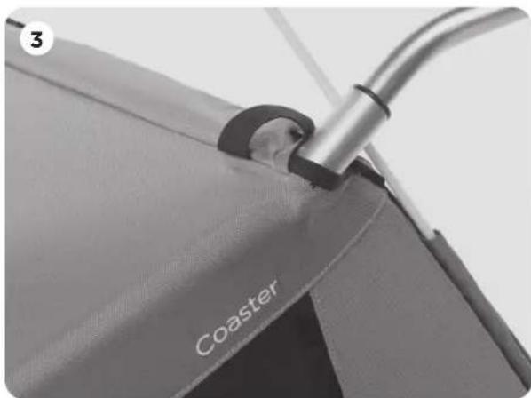 THULE Coaster Bicycle Trailer - INSTALLER LE DRAPEAU DE SECURITE - 1