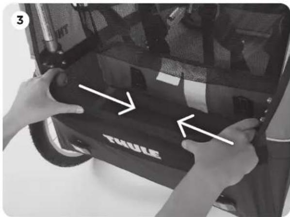 THULE Coaster Bicycle Trailer - FOLDING THE CARRIER - 1