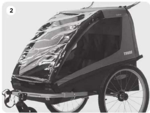 THULE Coaster Bicycle Trailer - WARNING - 2