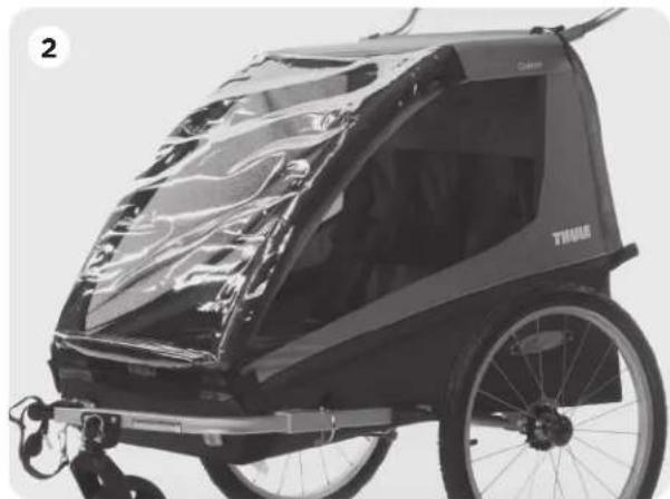 THULE Coaster Bicycle Trailer - AVENTISSEMENT - 2