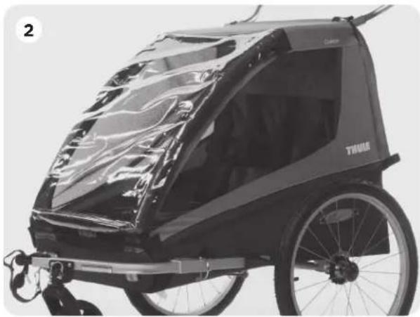 THULE Coaster Bicycle Trailer - WARNING - 2