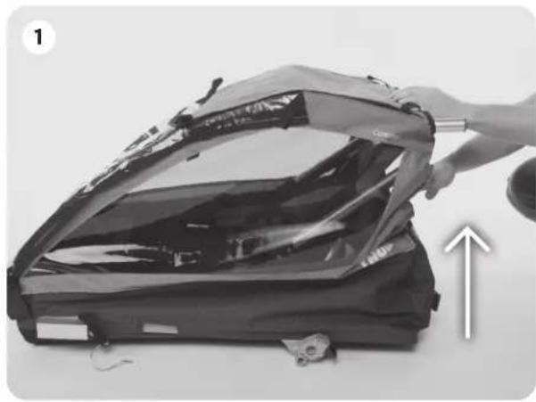 THULE Coaster Bicycle Trailer - UNFOLDING THE CARRIER - 1