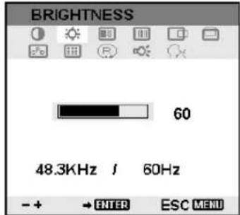 WACOM PL 521 - PARAMÉTRES DE L'AFFICHAGE À L'éCRAN (OSD) - 7