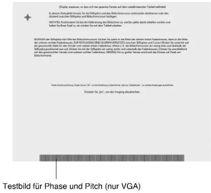 WACOM PL 521 - PITCH- UND PHASE-EINSTELLUNGEN - 2