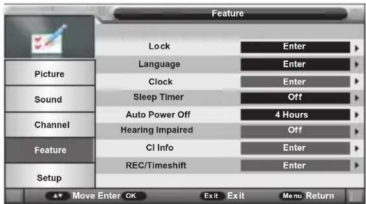 SCHNEIDER LD24SCHD15HB - Feature Menu - 1