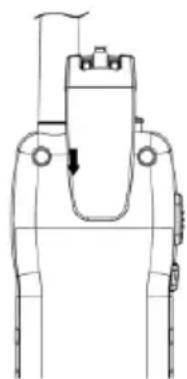 ALBRECHT Tectalk Float - Installing the belt clip - 2
