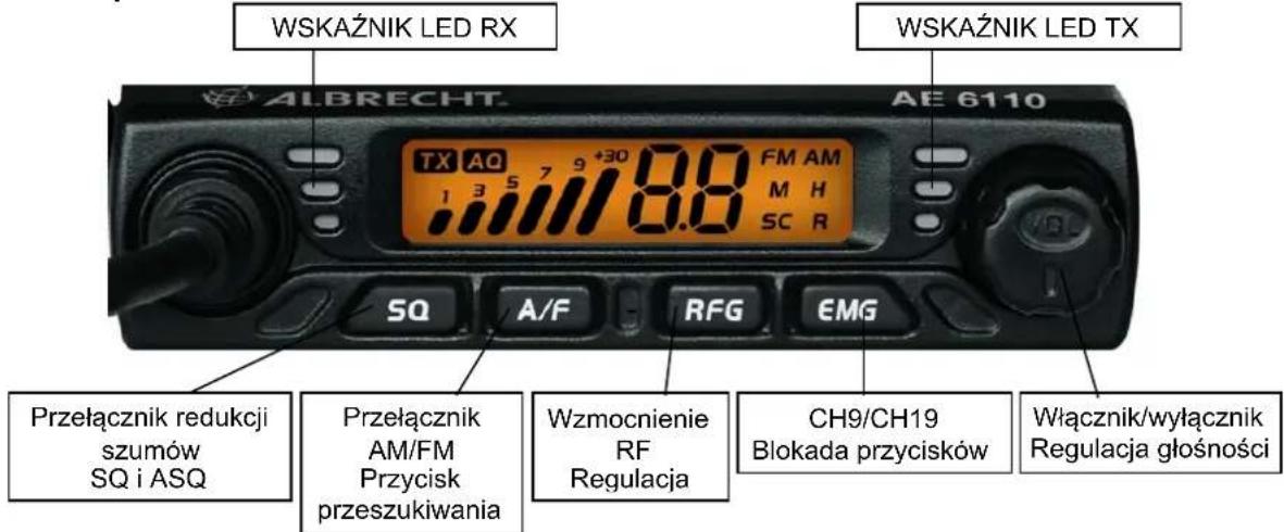 ALBRECHT AE 6110 VOX - Widok z przodu - 1