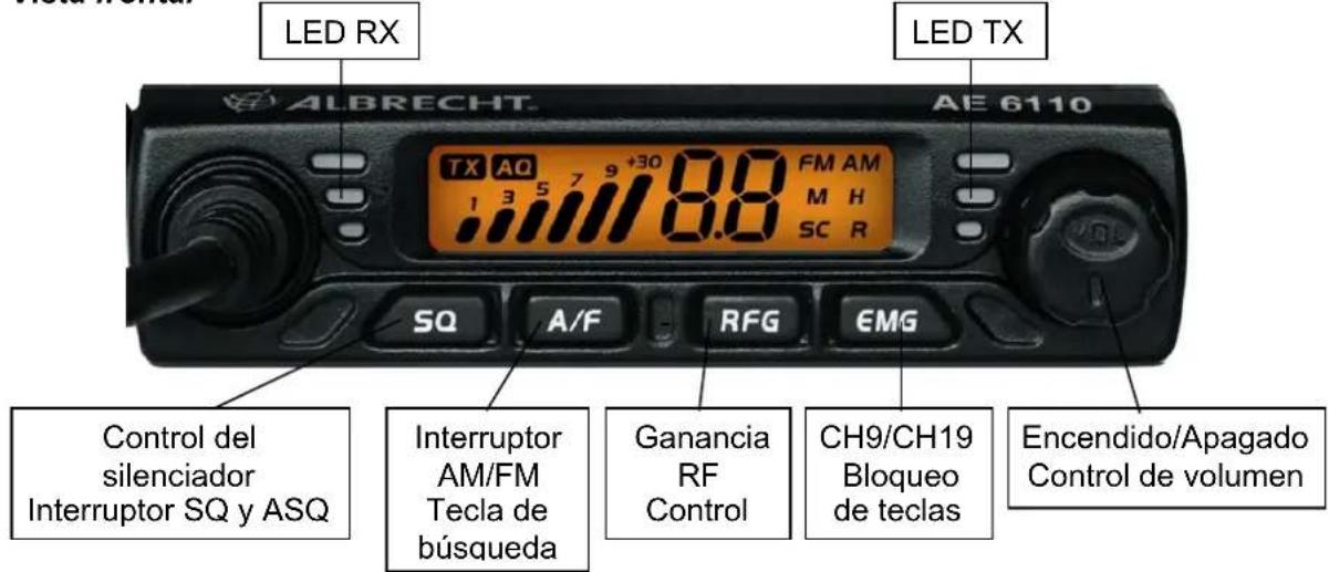 ALBRECHT AE 6110 VOX - Controles - 1