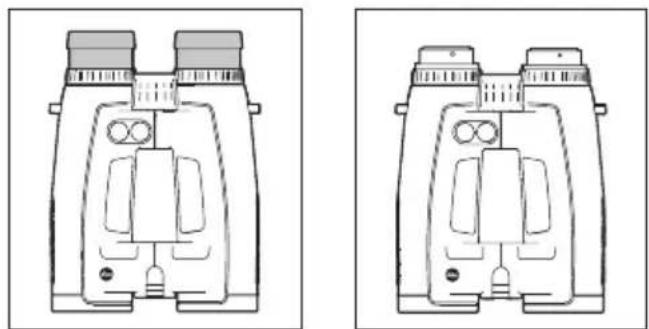 LEICA GEOVID 42 HDB - EINSTellen DER AUGENMUSCHENL/ VERWENDUNG MIT UND OHNE BRILLE - 1