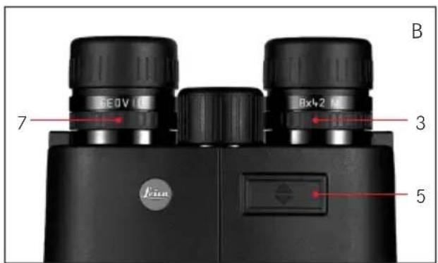 LEICA Geovid 42 BRF - Ajuste de la nitidez / Graduacion de dioptrias - 1