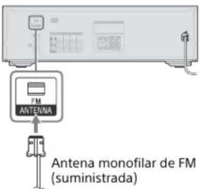 SONY STRDH190 - 4: Conexión de la antenna de FM - 1
