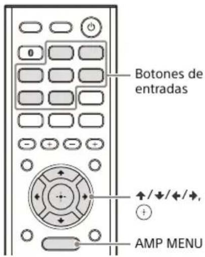 SONY STRDH190 - como cambiar el nombre de cada entrada y emisora presintonizada (NAME IN) - 1