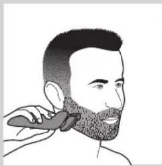 PHILIPS AquaTouch S1030 - Den Bart-Styler-Aufsatz mit Kamm verwenden - 4