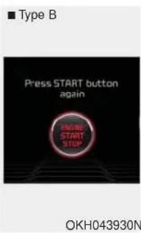 KIA K900 (2018) - Appuyer de nouveau sur le bouton de mise en marche - 2