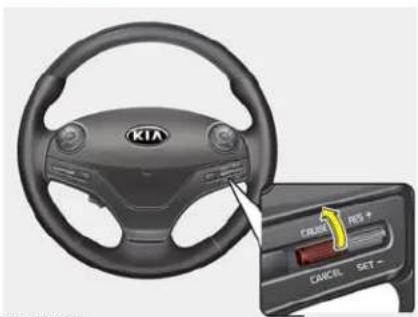 KIA K900 (2018) - Pour régler le régulateur à une vitesse : - 1