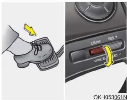 KIA K900 (2018) - Pour désengager le régulateur de vitesse, procédez d'une de ces façons: - 1