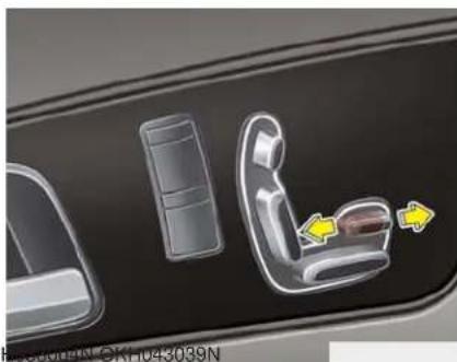 KIA K900 (2018) - Réglage de la longueur du coussin de siège (conducteur) - 1