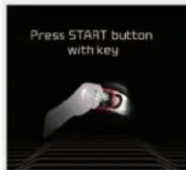 KIA K900 (2018) - Appuyer sur le bouton de mise en marche avec la clé intelligente - 2