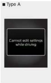 KIA K900 (2018) - Les réglages ne peuvent pas être modifiés pendant la conduite - 1